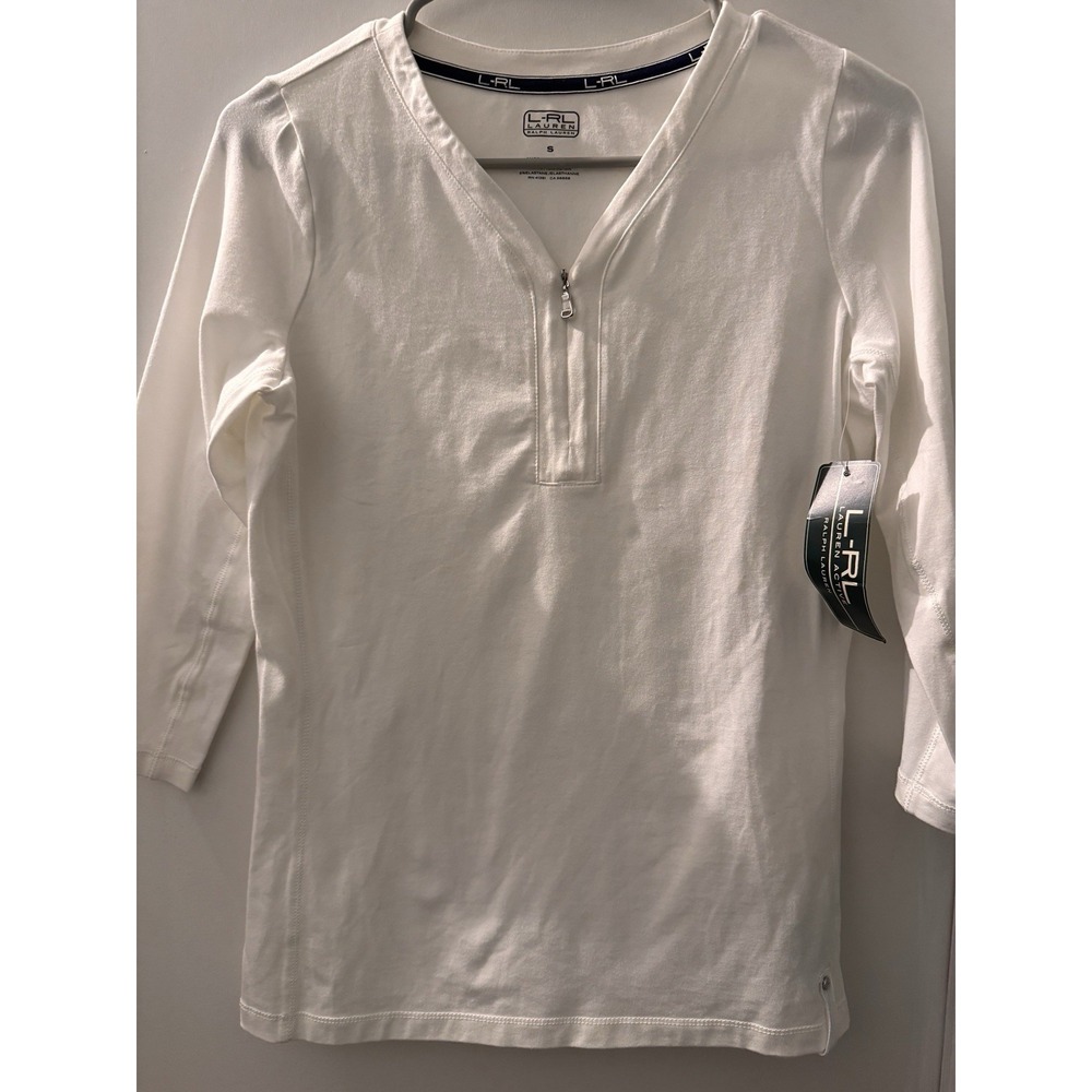 Lauren Ralph Lauren Active Top Shirt Womens Small White- New With Tags